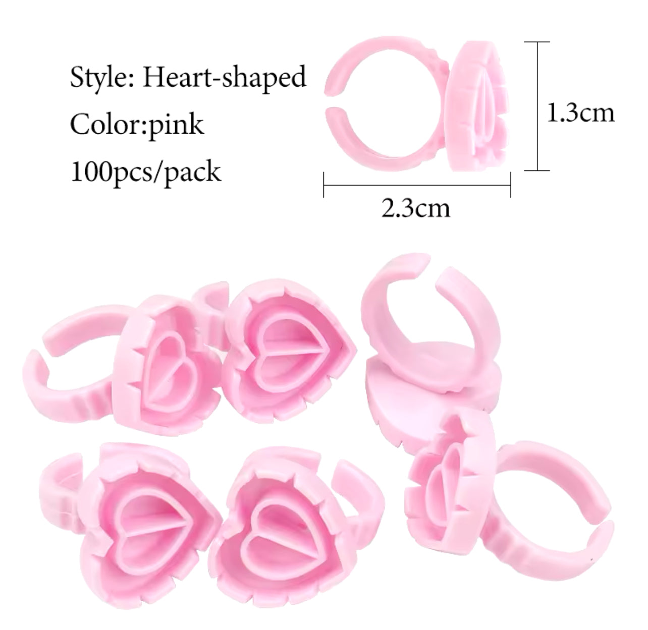 Heart Glue Rings