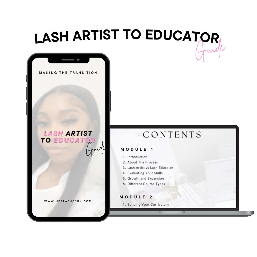 Lash Artist to Educator Guide