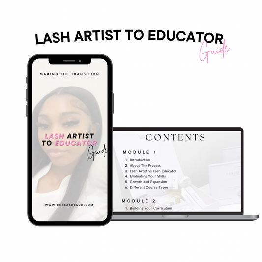 Lash Artist to Educator Guide